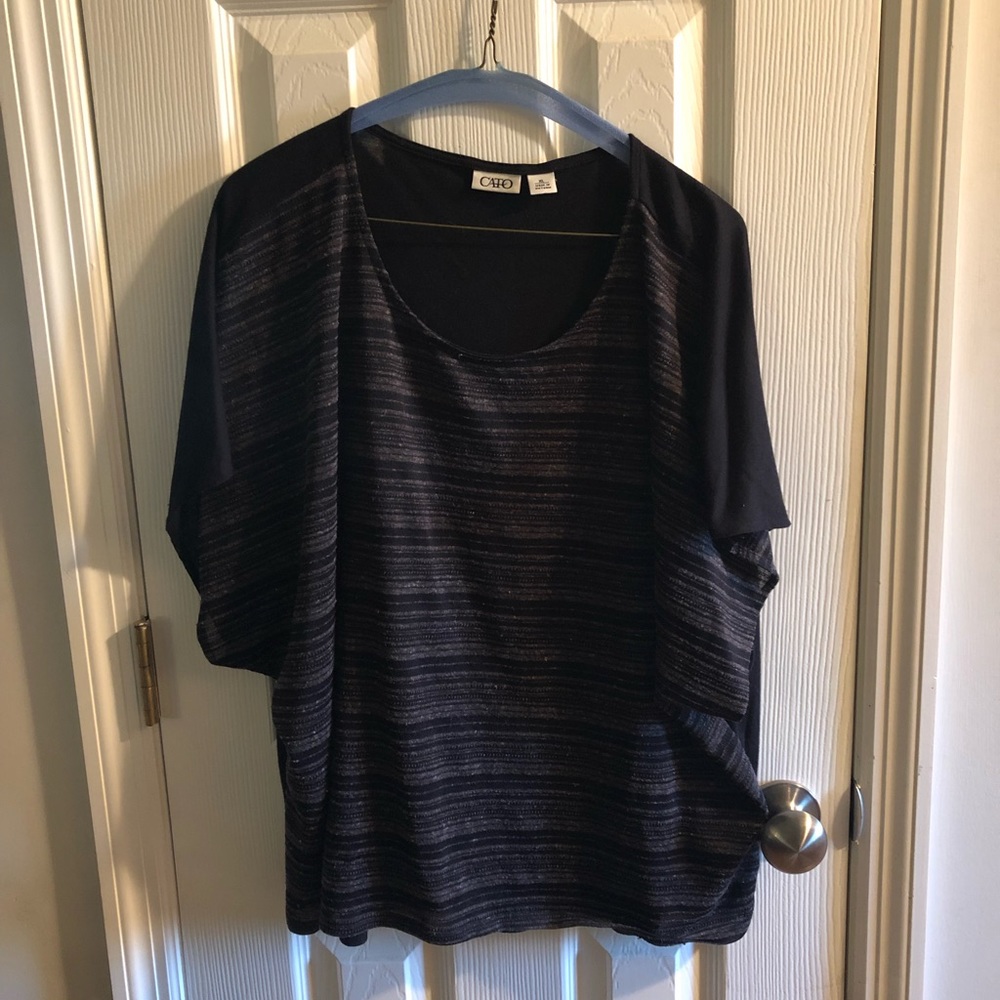 XL Black Cato Blouse